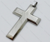 Wholesale Stainless Steel Valentine Cross Pendants- KJP050600