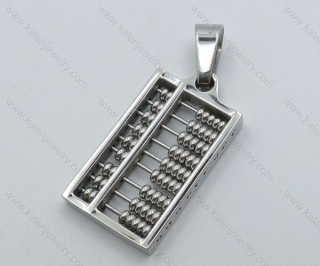 Small Stainless Steel Abacus Pendant - KJP050871