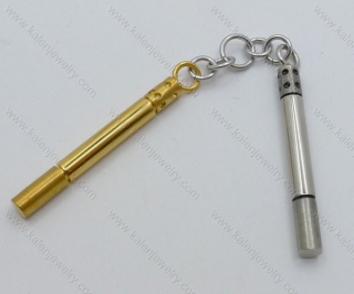 Gold Plating Stainless Steel Nunchaku Pendant - KJP050889