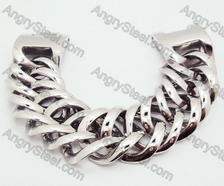 Big & Heavy 316L Stainless Steel Casting Men's Bracelet - KJB200021