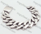 Stainless Steel Casting Men Big & Heavy 316L Square Link Bracelet - KJB200028