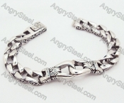 Powerful Mens Stainless Steel Casting Big Bracelets - KJB200032