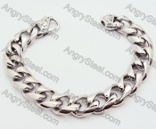 Wholesale Silver Plishing Plated Stainless Steel Mens Bracelet - KJB200037