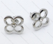 Stainless Steel Flower Earrings For Girl