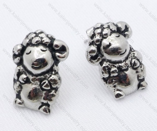 Cute Stainless Steel Aries Earrings