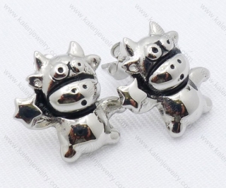 Cute Stainless Steel Taurus Earrings