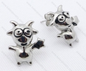 Cute Stainless Steel Capricorn Earrings