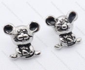 Stainless Steel Mouse Earrings