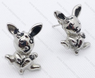 Stainless Steel Lovely Rabbit Earrings