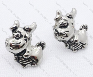 Stainless Steel Cute Dragon Earrings