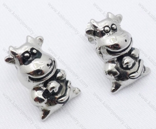 Stainless Steel Cute Cattle Earrings