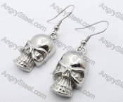 Stainless Steel Skull Earrings KJE050274