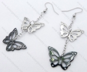 Stainless Steel Cutting Butterfly Earrings