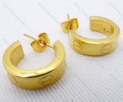 Wholesale Stainless Steel Classical Cutting Earrings