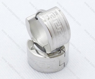 Wholesale Stainless Steel Classical Cutting Earrings KJE050359