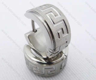 Wholesale Stainless Steel Classical Cutting Earrings KJE050368