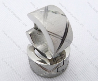 Wholesale Stainless Steel Classical Cutting Earrings KJE050429