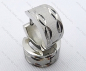 Wholesale Stainless Steel Classical Cutting Earrings KJE050440