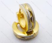 Wholesale Stainless Steel Classical Cutting Earrings