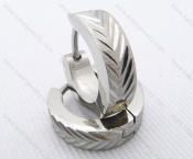 Wholesale Stainless Steel Classical Cutting Earrings KJE050448