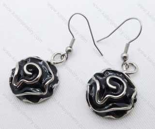 Epoxy Stainless Steel Cutting Earrings