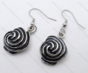 Epoxy Stainless Steel Cutting Earrings