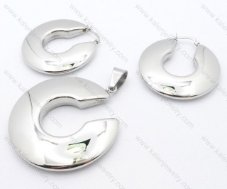 Steel Jewelry Sets including Earring and Pendant