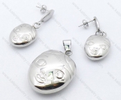 Steel Jewelry Sets including Earring and Pendant