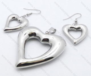 Steel Jewelry Sets including Earring and Pendant