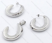 Steel Jewelry Sets including Earring and Pendant