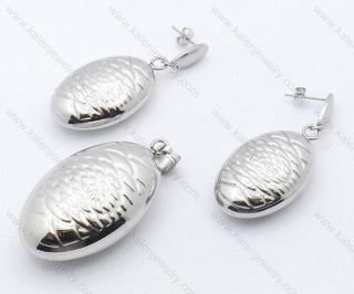 Steel Jewelry Sets including Earring and Pendant