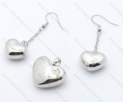 Steel Jewelry Sets including Earring and Pendant