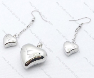 Steel Jewelry Sets including Earring and Pendant