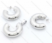 Steel Jewelry Sets including Earring and Pendant