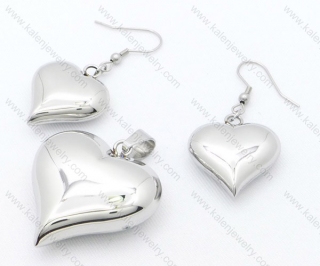 Steel Jewelry Sets including Earring and Pendant