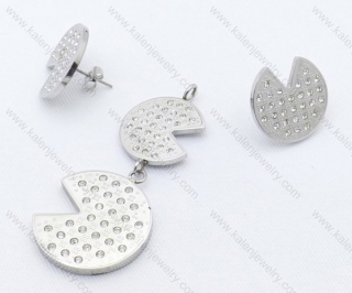 Steel Jewelry Sets including Earring and Pendant