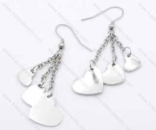 Stainless Steel Heart Earrings