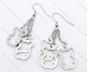 Stainless Steel Bears Earrings