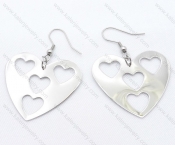 Stainless Steel Heart Earrings