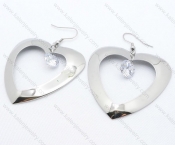 Stainless Steel Heart Earrings