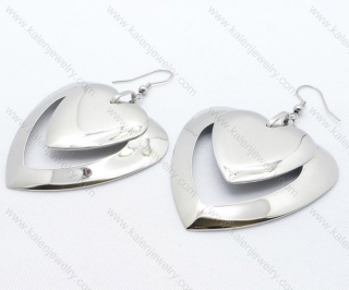 Stainless Steel Heart Earrings