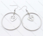 Stainless Steel Cutting Earrings