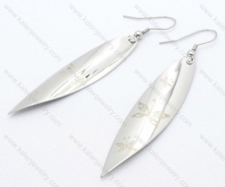 Stainless Steel Willow Leaves Earrings