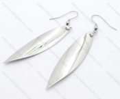 Stainless Steel Willow Leaves Earrings