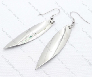 Stainless Steel Willow Leaves Earrings