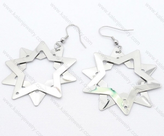 Stainless Steel Cutting Earrings