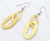 Stainless Steel Gold Earrings