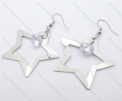 Stainless Steel Star Earrings