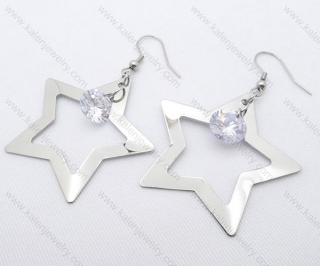 Stainless Steel Star Earrings