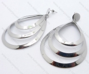 Stainless Steel Cutting Earrings